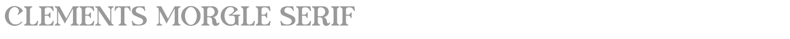 Clements Morgle Serif font preview